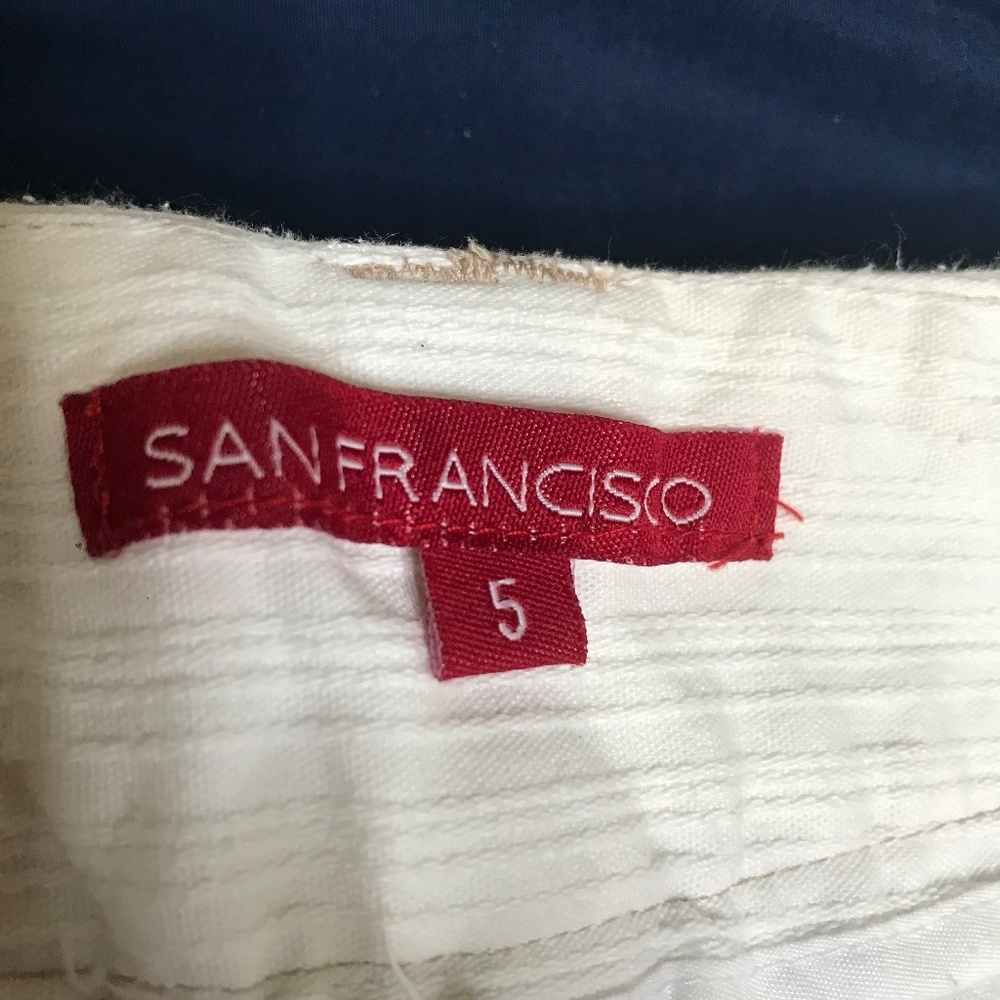 White Denim A-Line Skirt with Front Pockets | Casual Summer Mini - Picture 11 of 15
